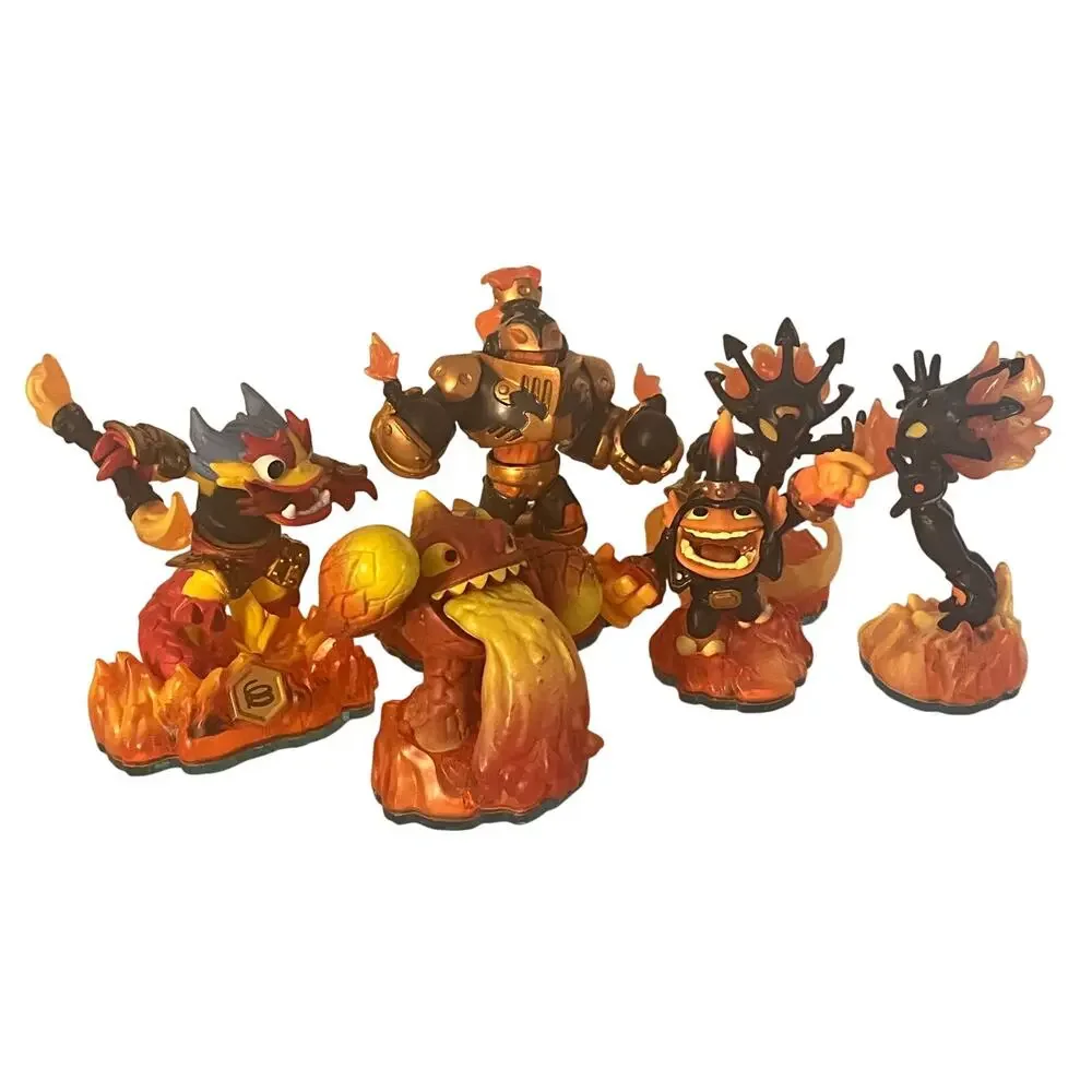 Skylanders Fire Figures Lot of 6 Trap Team Swap Force Ka Boom Blast Zone